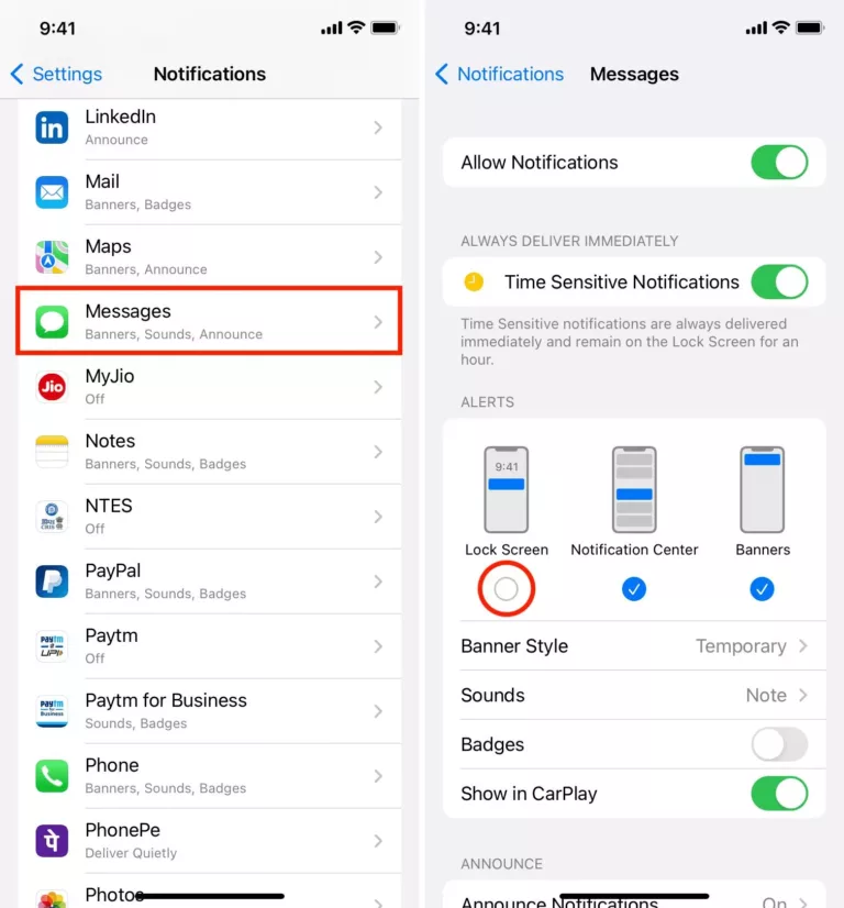 How to Hide Messages on Lock Screen? 7