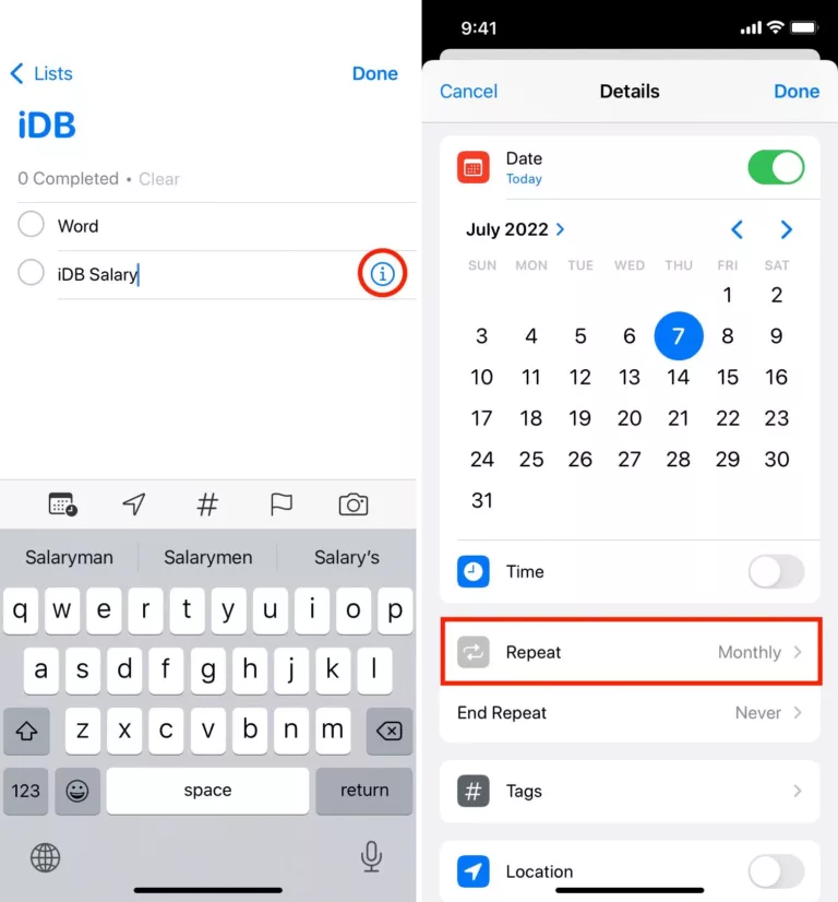 How to Set Recurring Reminders on iPhone? 3