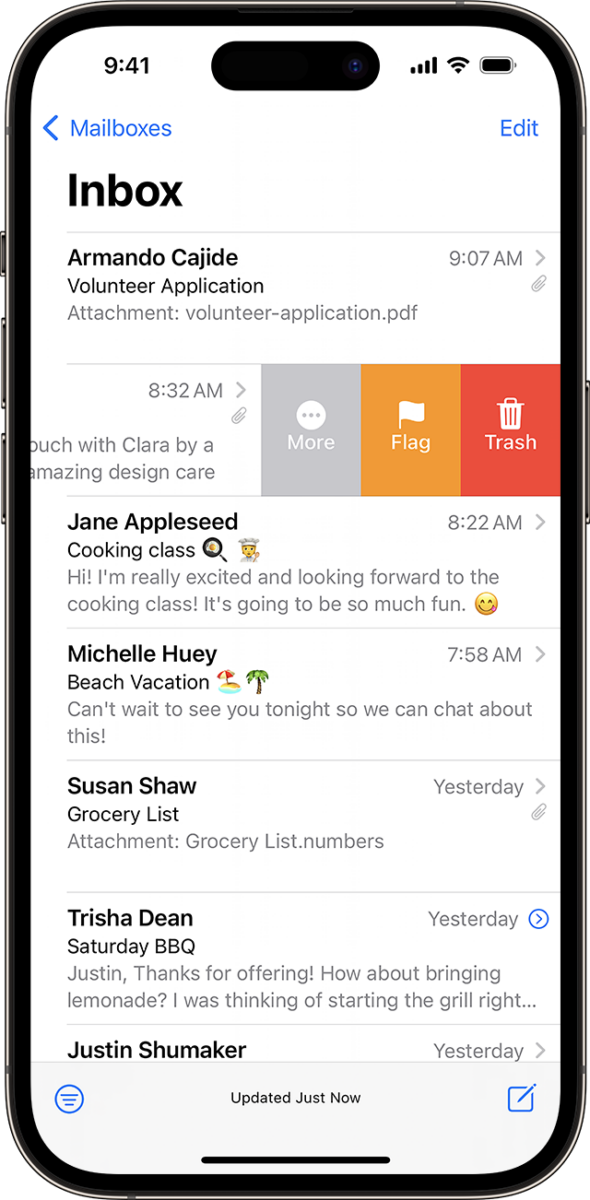 How to Enable iPhone Mail Trash Swipe? 2 How to Enable iPhone Mail Trash Swipe? 1