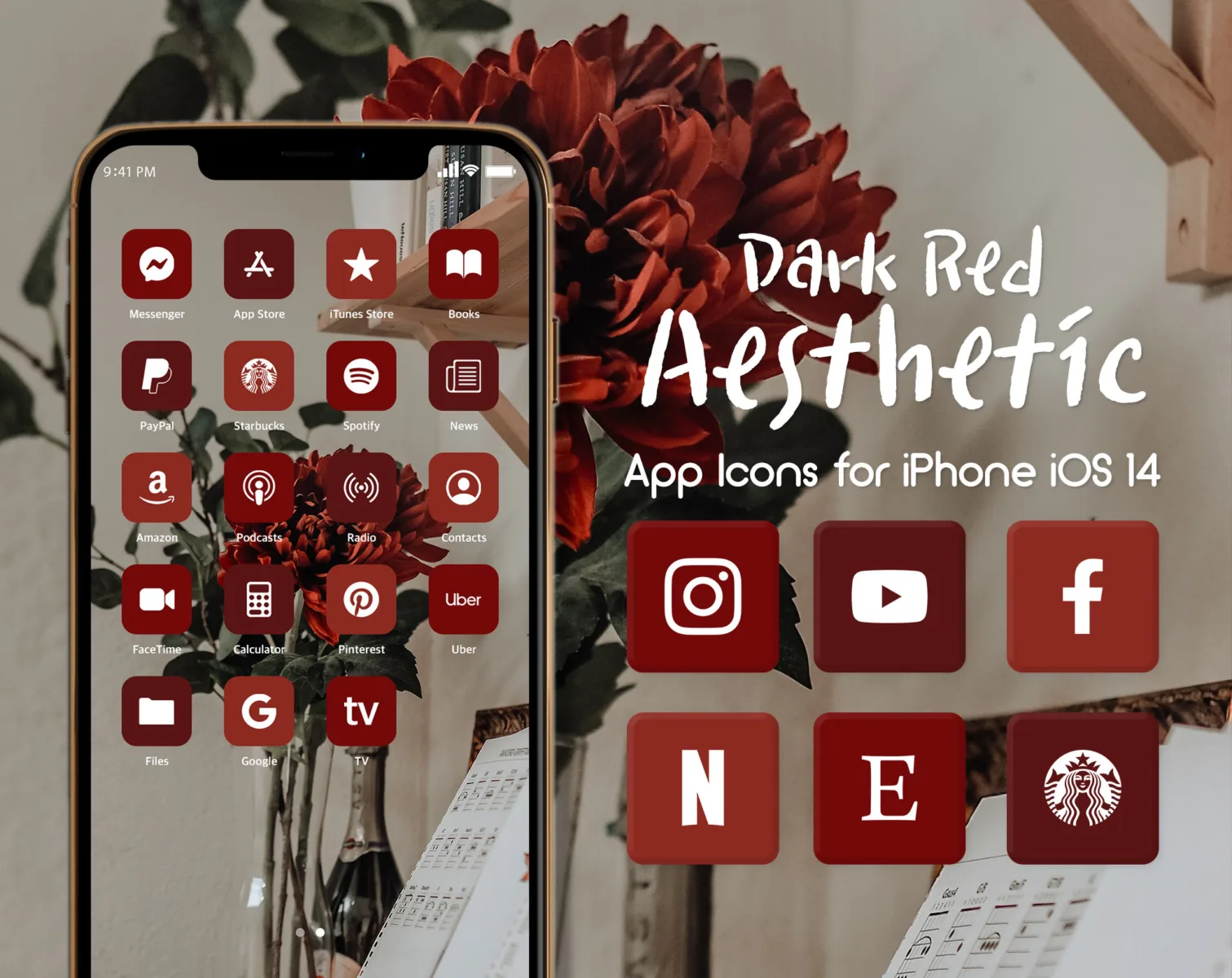 How to Customize Your iPhone with Red iOS 14 Icons? 1