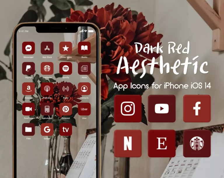 How to Customize Your iPhone with Red iOS 14 Icons? 15