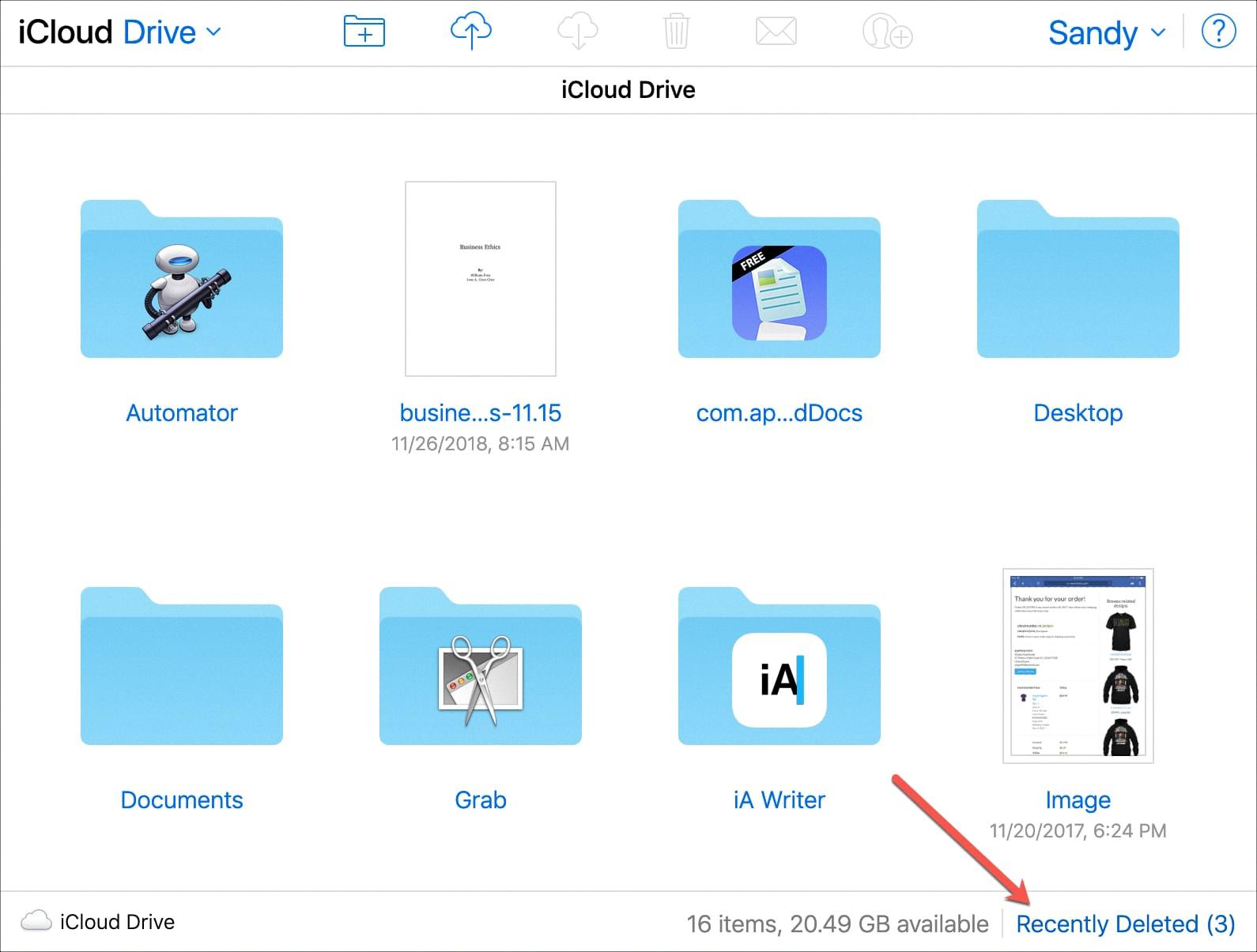 icloud restore files