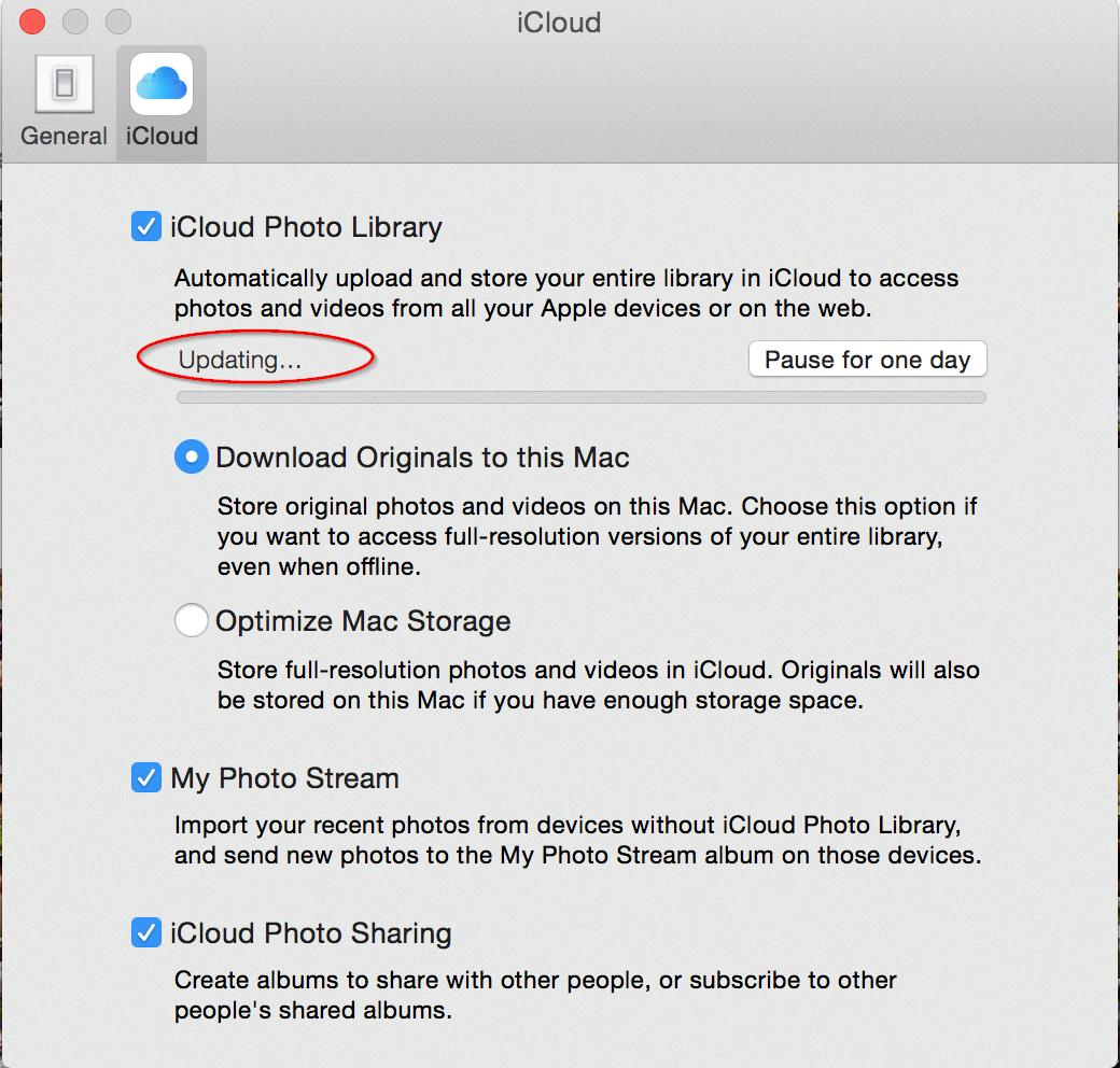 icloud updating