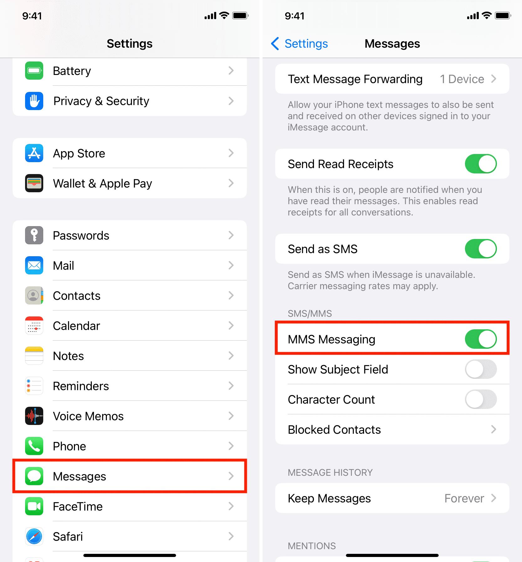 iphone 12 not receiving picture messages