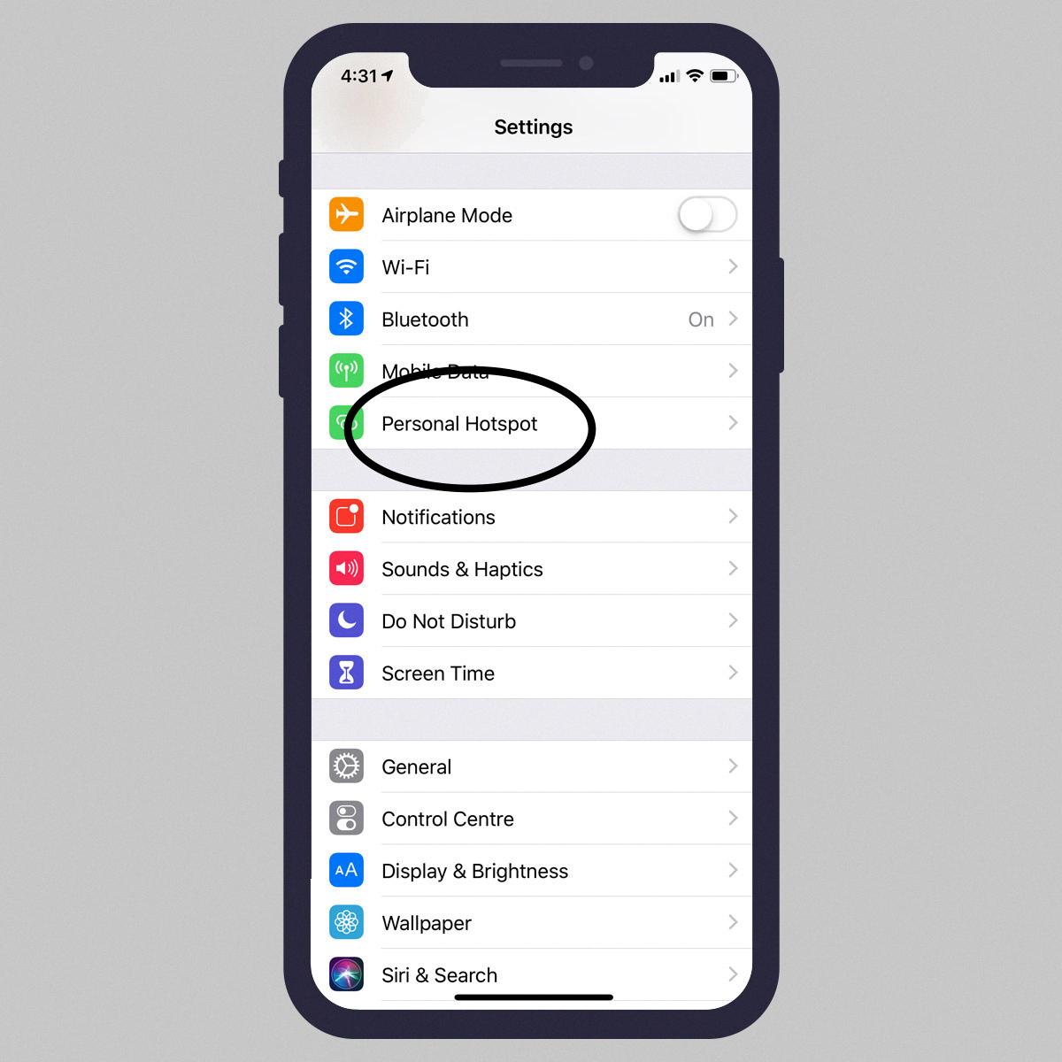 iphone 13 hotspot not working