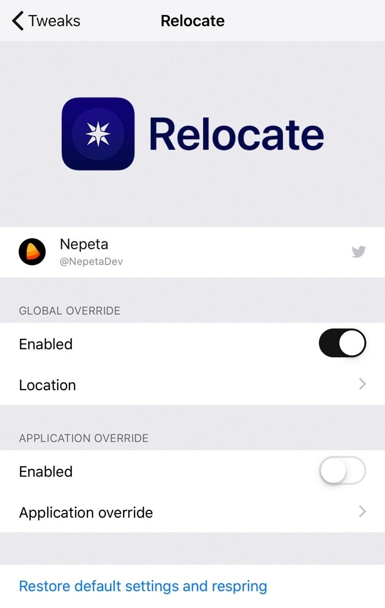 relocate ios