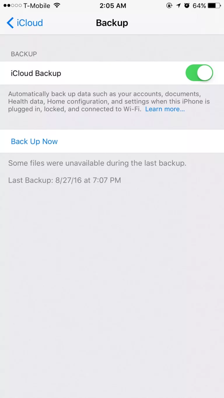 How to Troubleshoot "Some Files Were Unavailable During the Last Backup"? 11