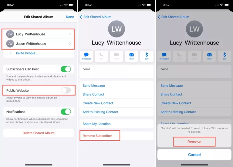 How to Stop Sharing iPhone Contacts? 3