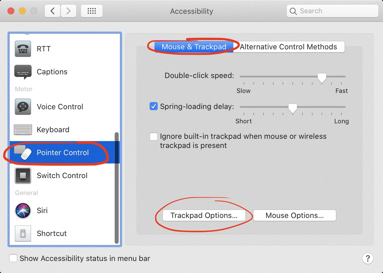 tap to click not working mac