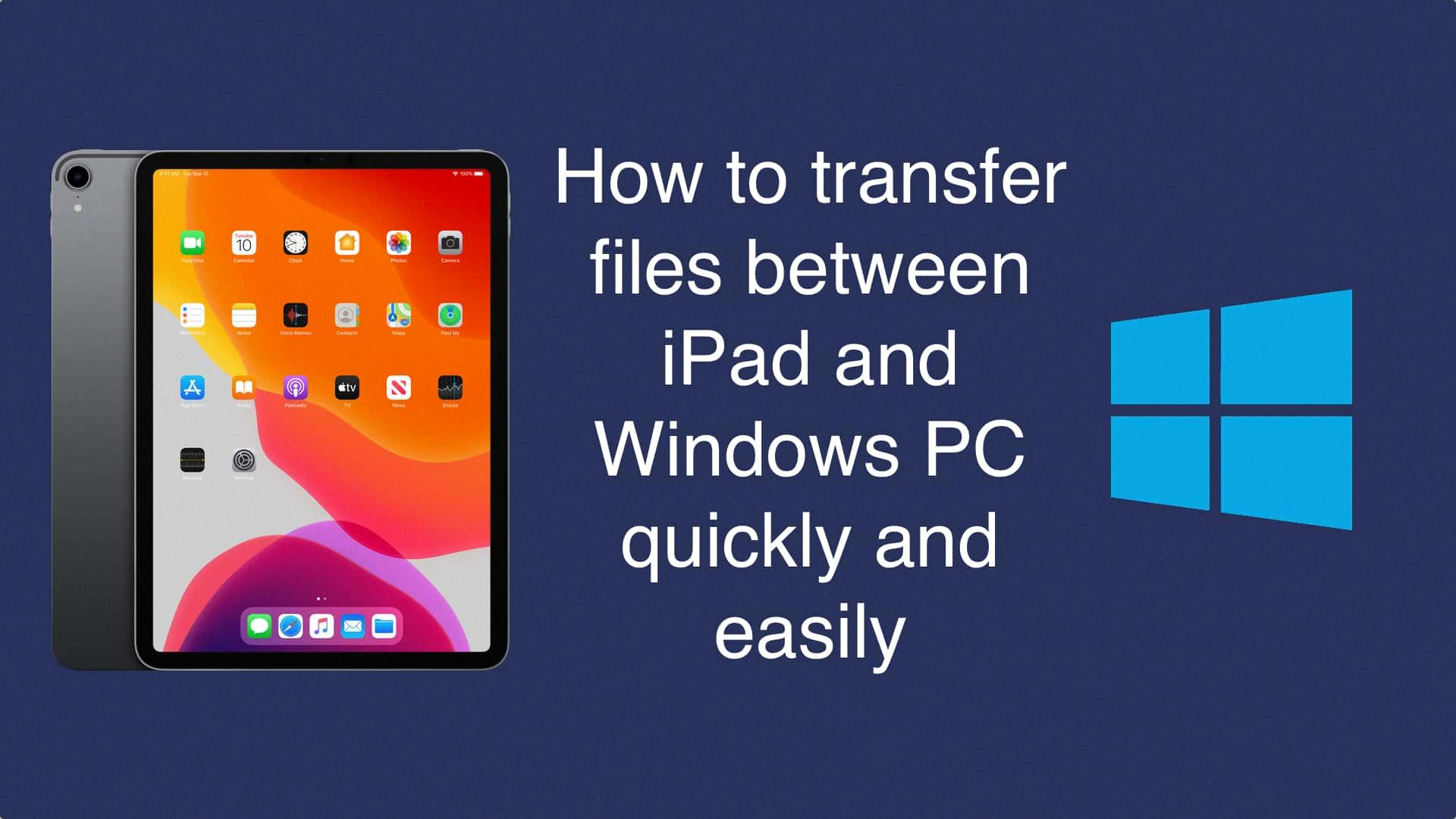transfer zip file from ipad to pc