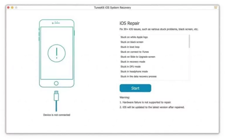How to Repair Your iPhone at Home with TunesKit iOS System Recovery? 15