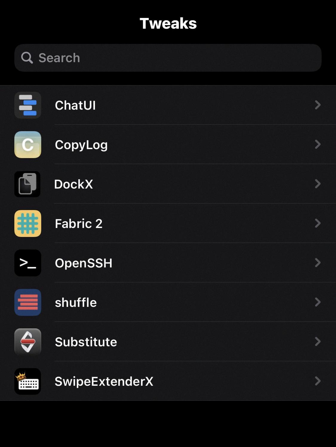 tweak setting