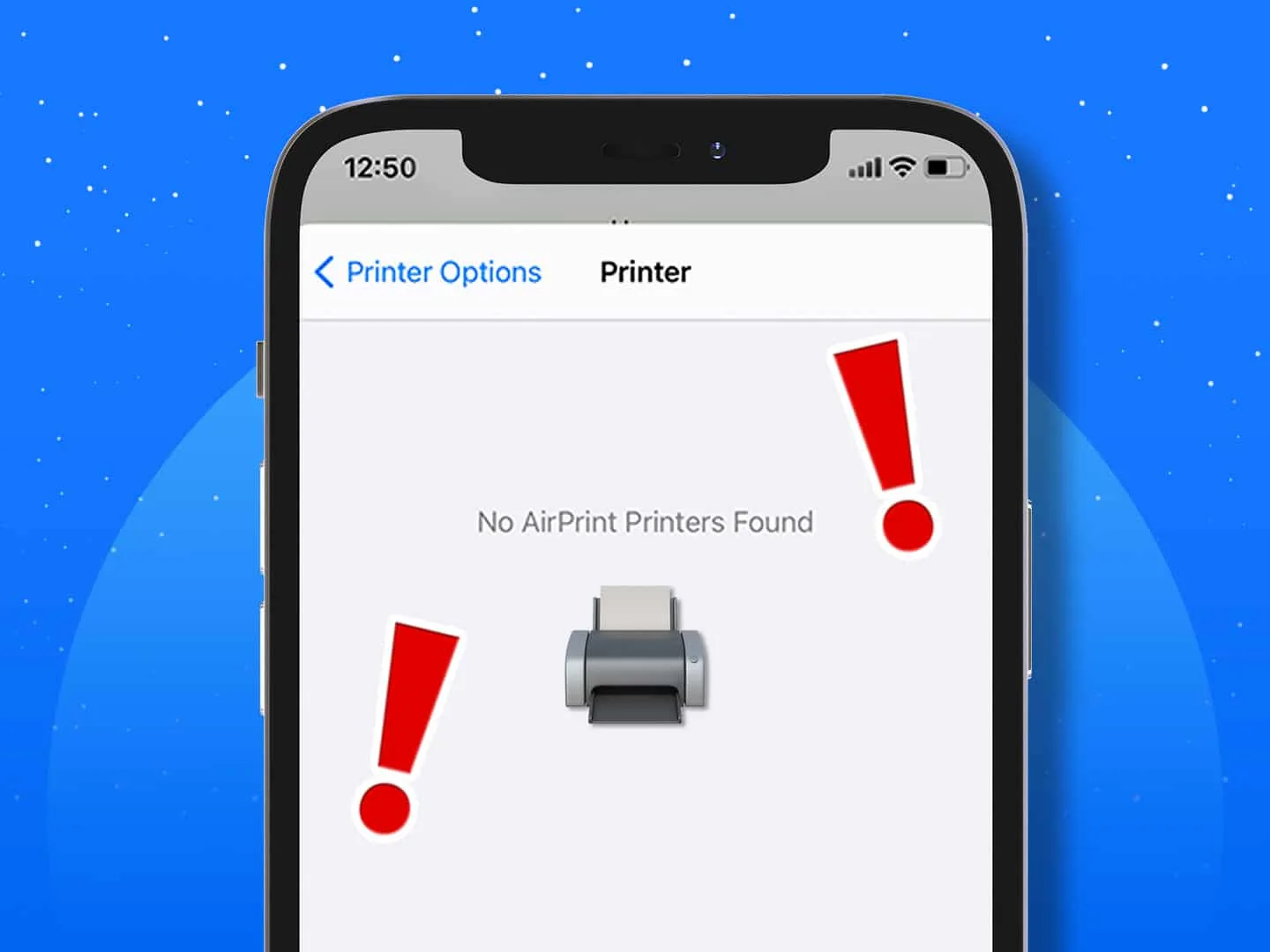 Why is Your Phone Saying No Airprint Found? 1