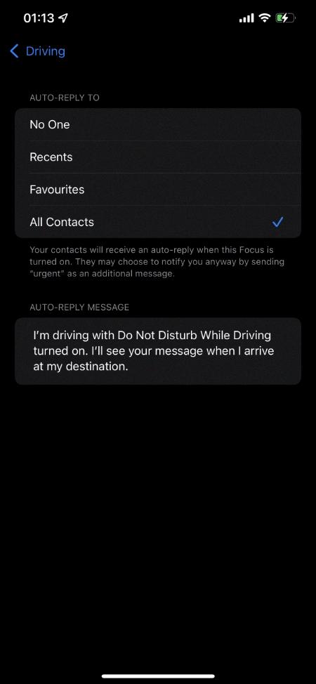 ios 15 auto reply not working