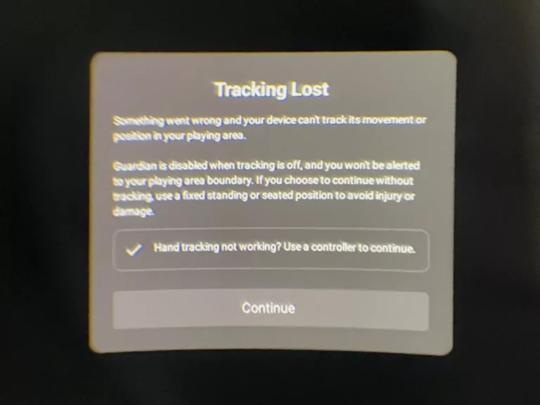 How to Troubleshoot Oculus Quest 2's Tracking Lost Error on Startup? 19
