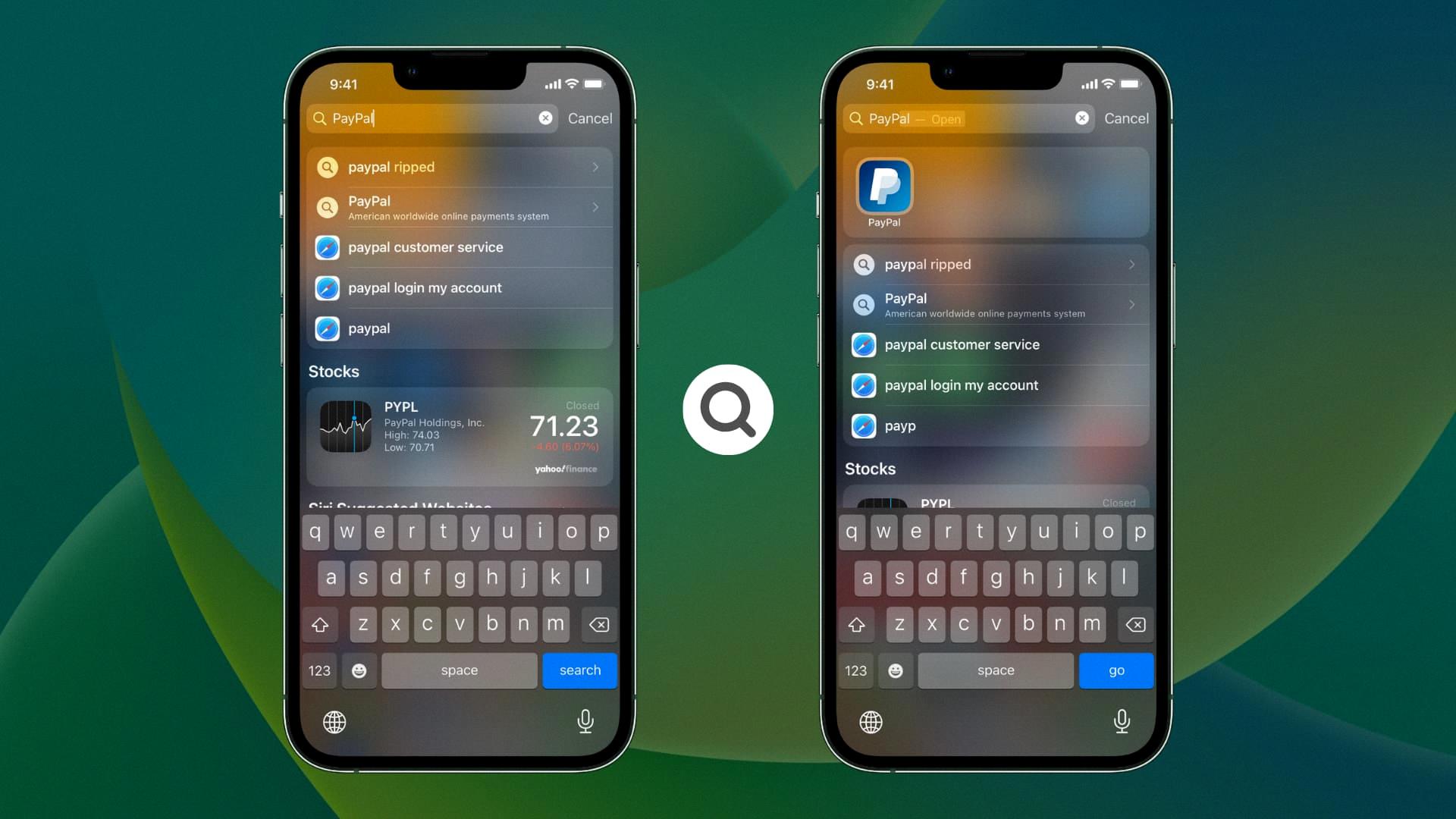 search iphone not working