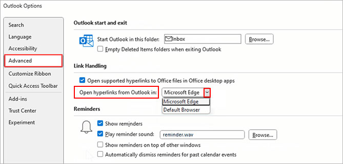 How to Change Your Default Browser for Outlook? 1