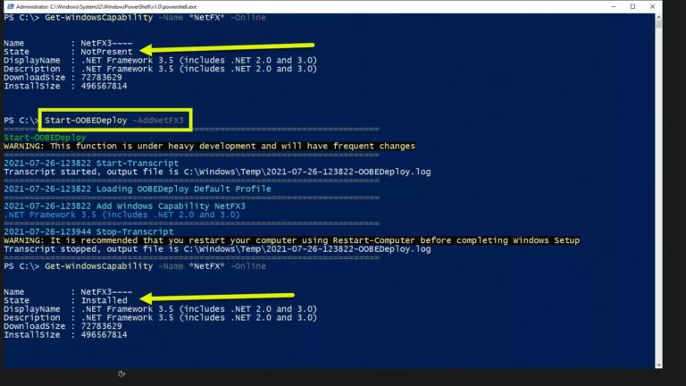 Unlocking .NET Framework 3.5: How to Add Windows Capability NetFx3? 5