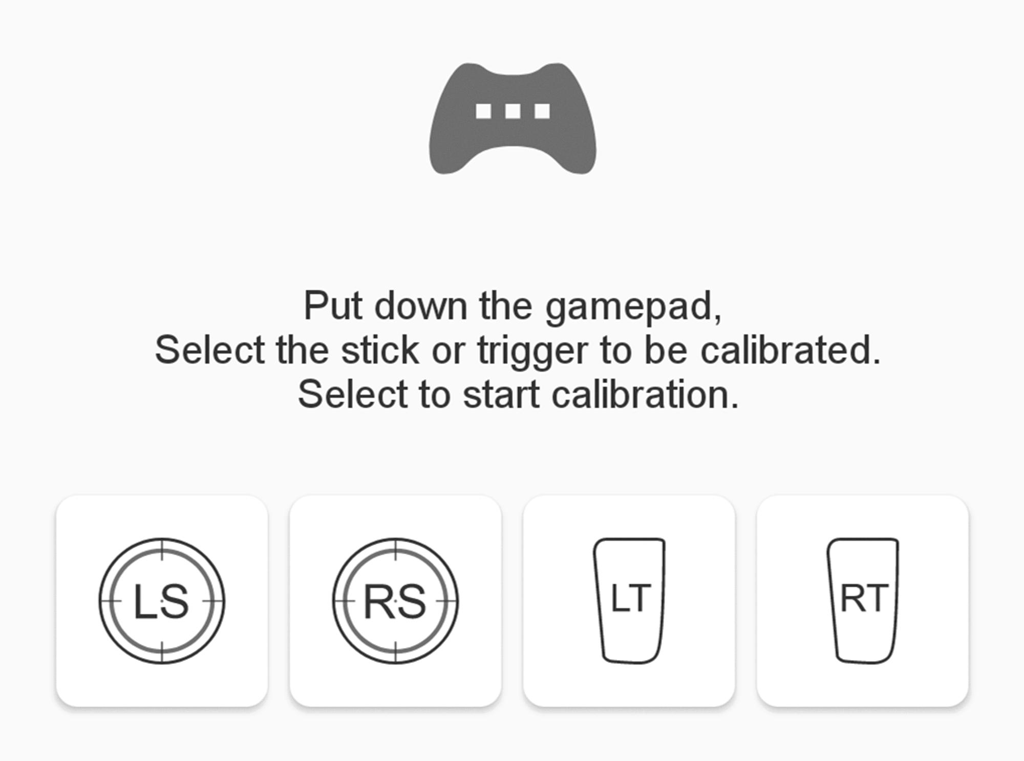 android gamepad calibration