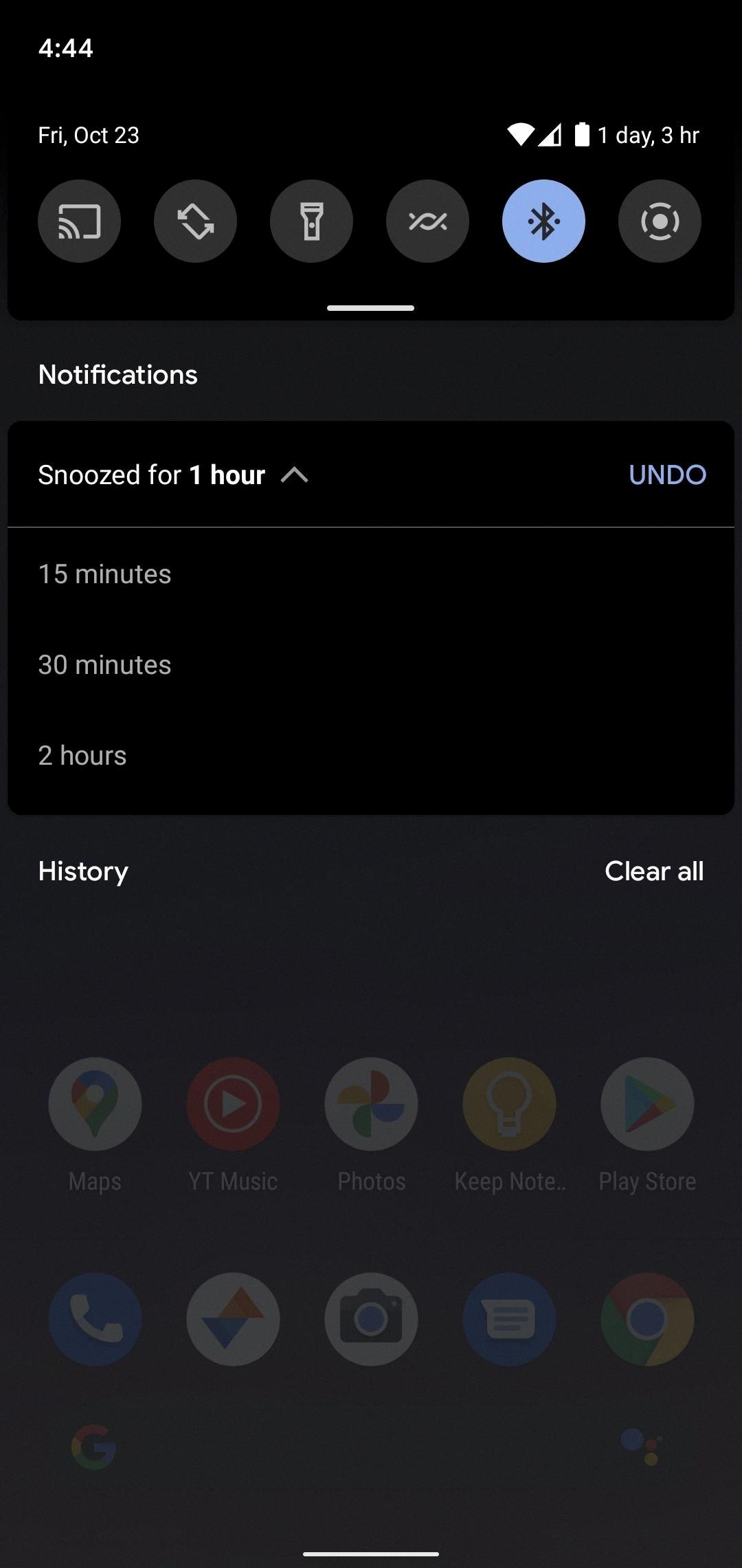 android oreo dark notification bar