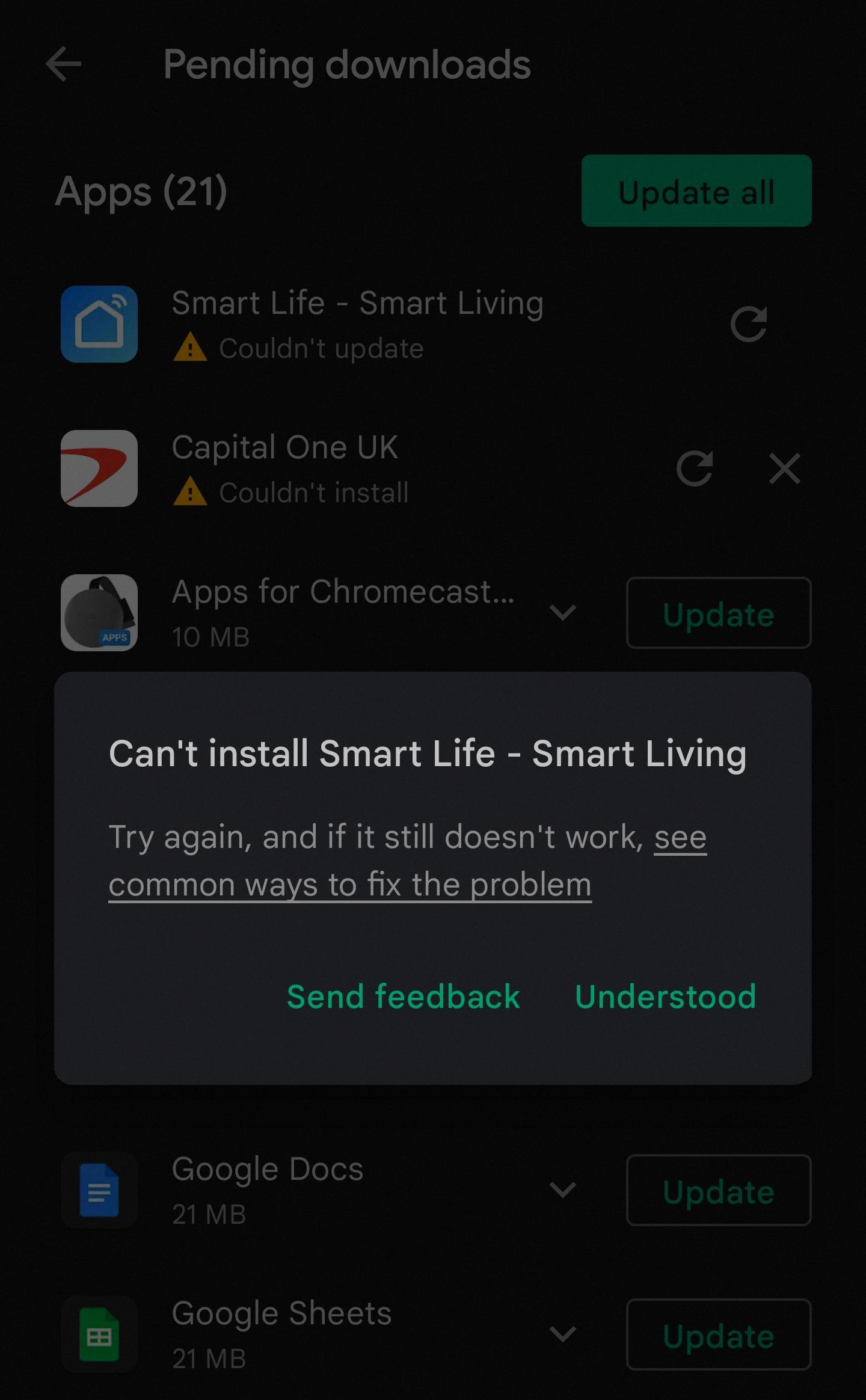 apps not updating android apps not updating android