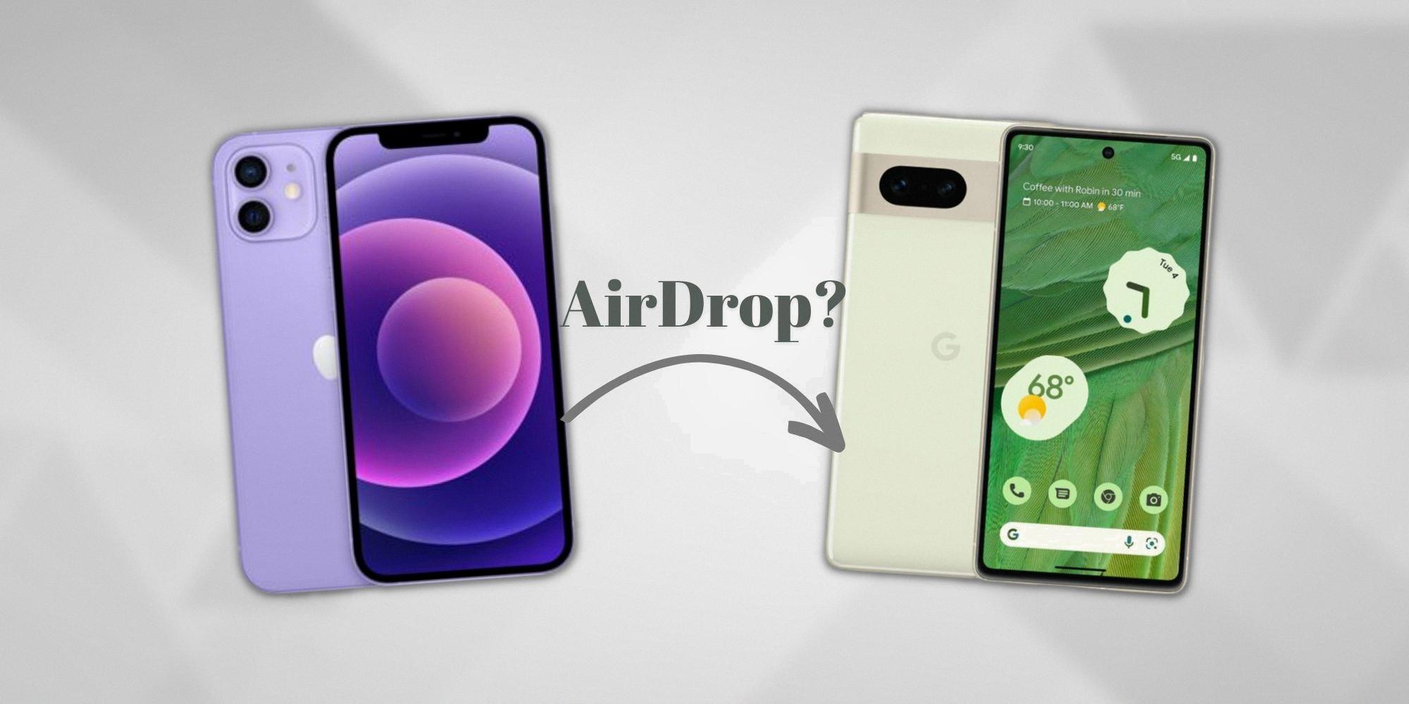 can you airdrop from iphone to android