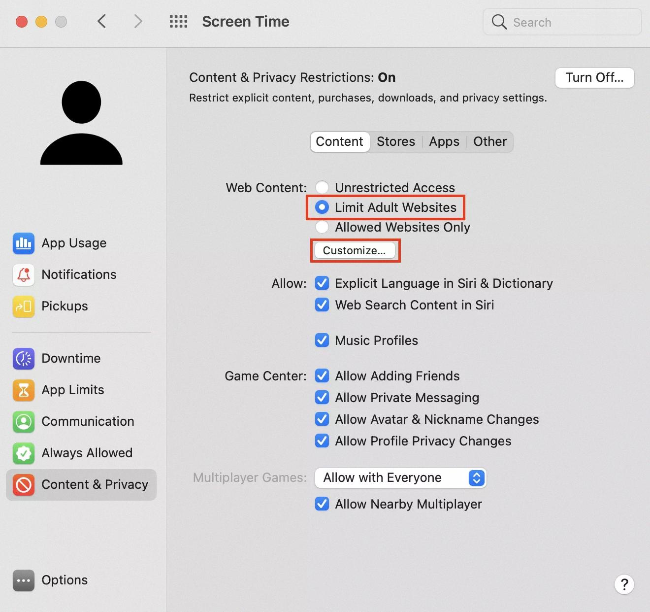 how to block adults websites on google chrome