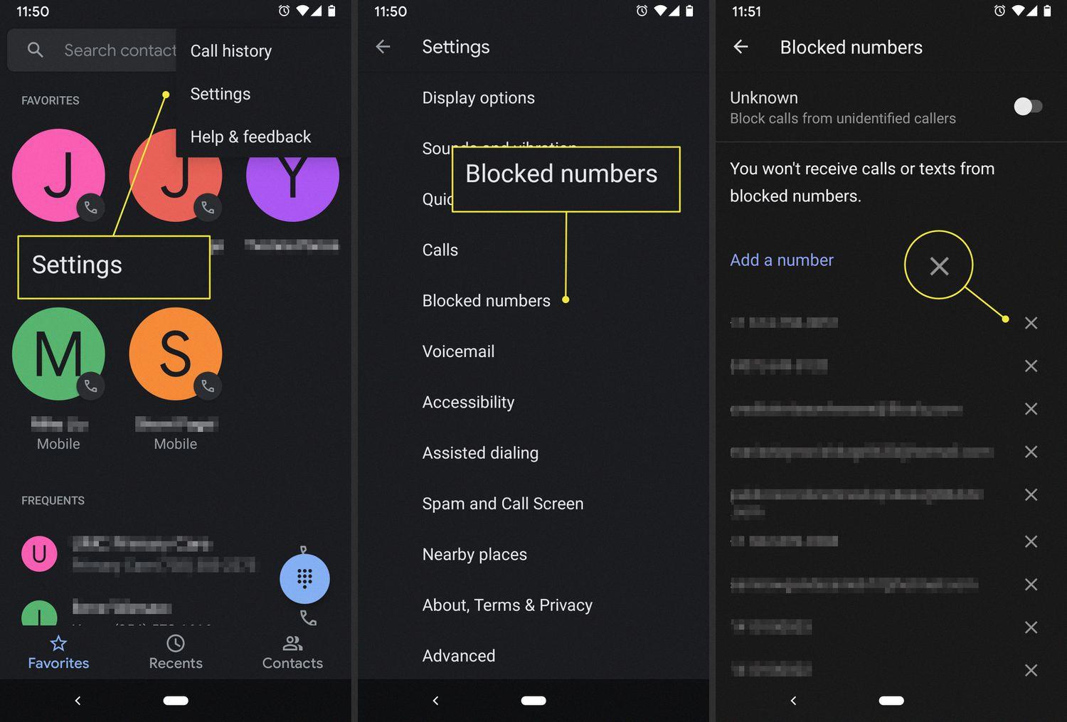 how to block private calls on android