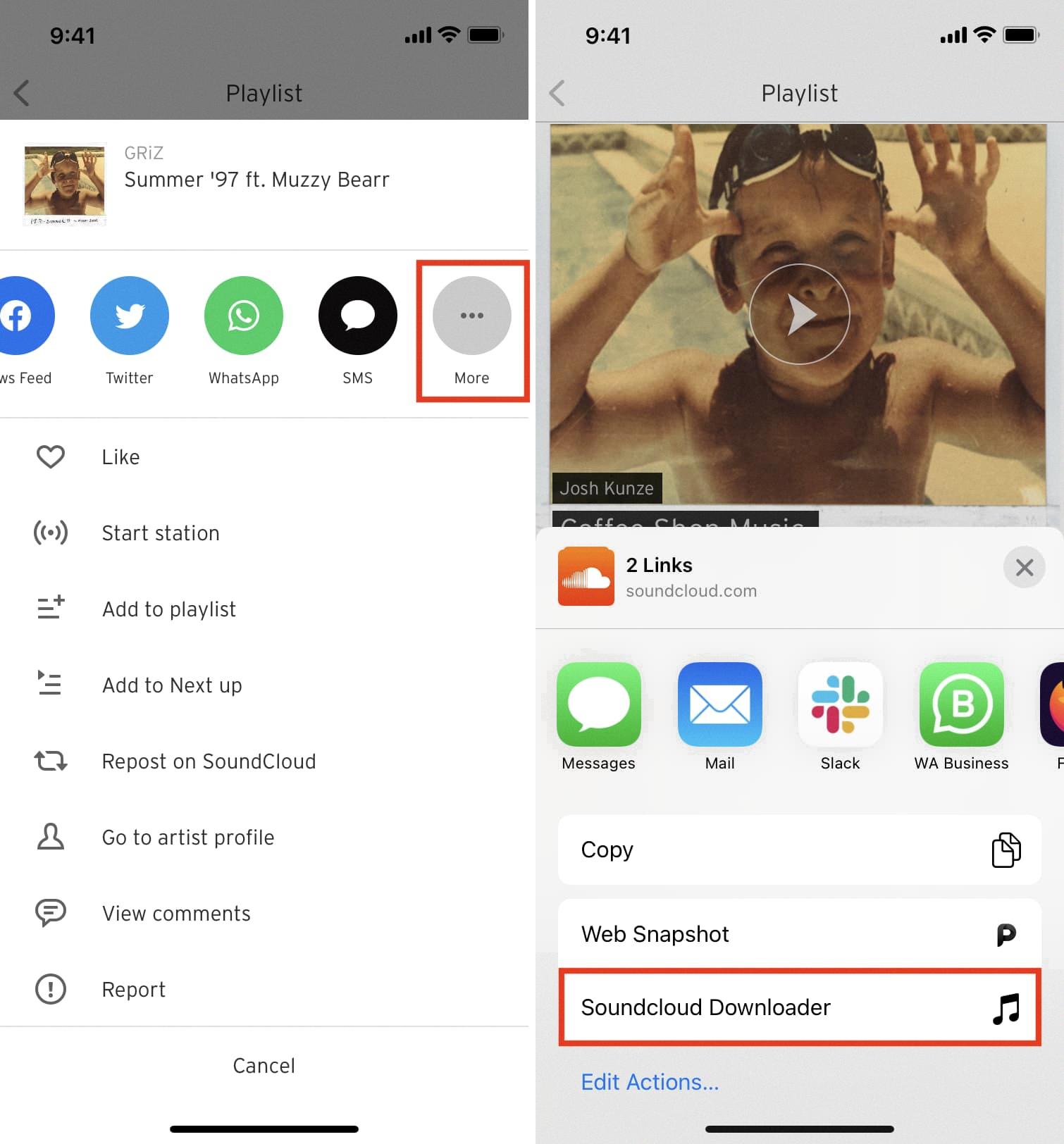 how to download soundcloud songs on iphone
