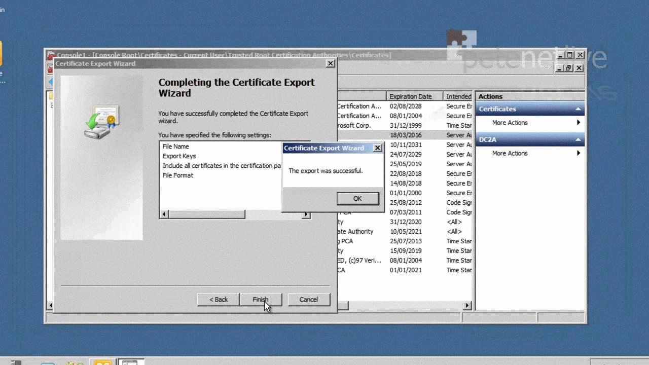 how to export wireless certificate from windows 10