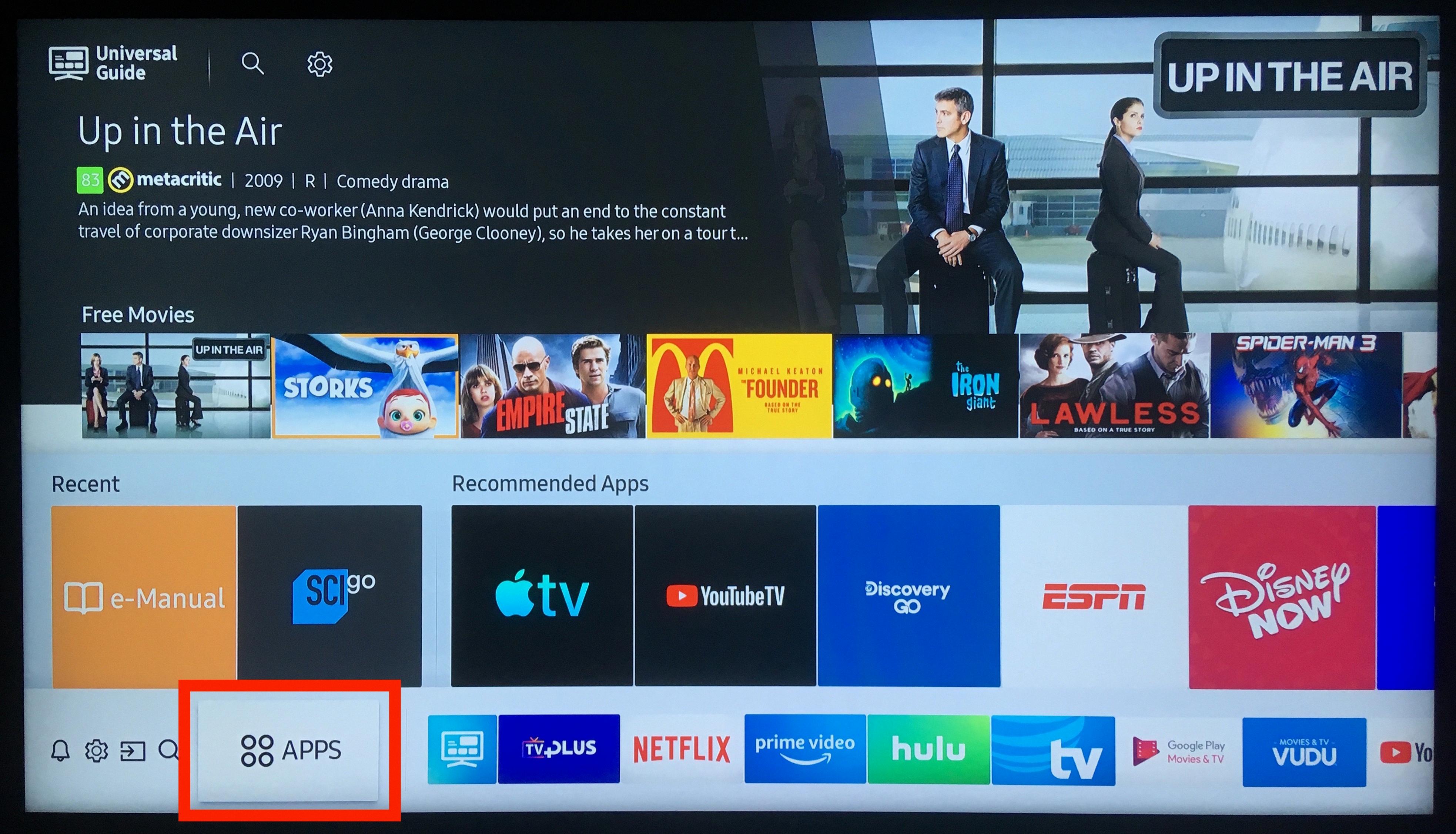 how to search for apps on samsung smart tv