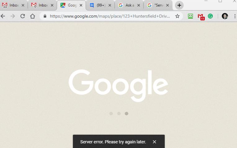 server error try again later server error try again later