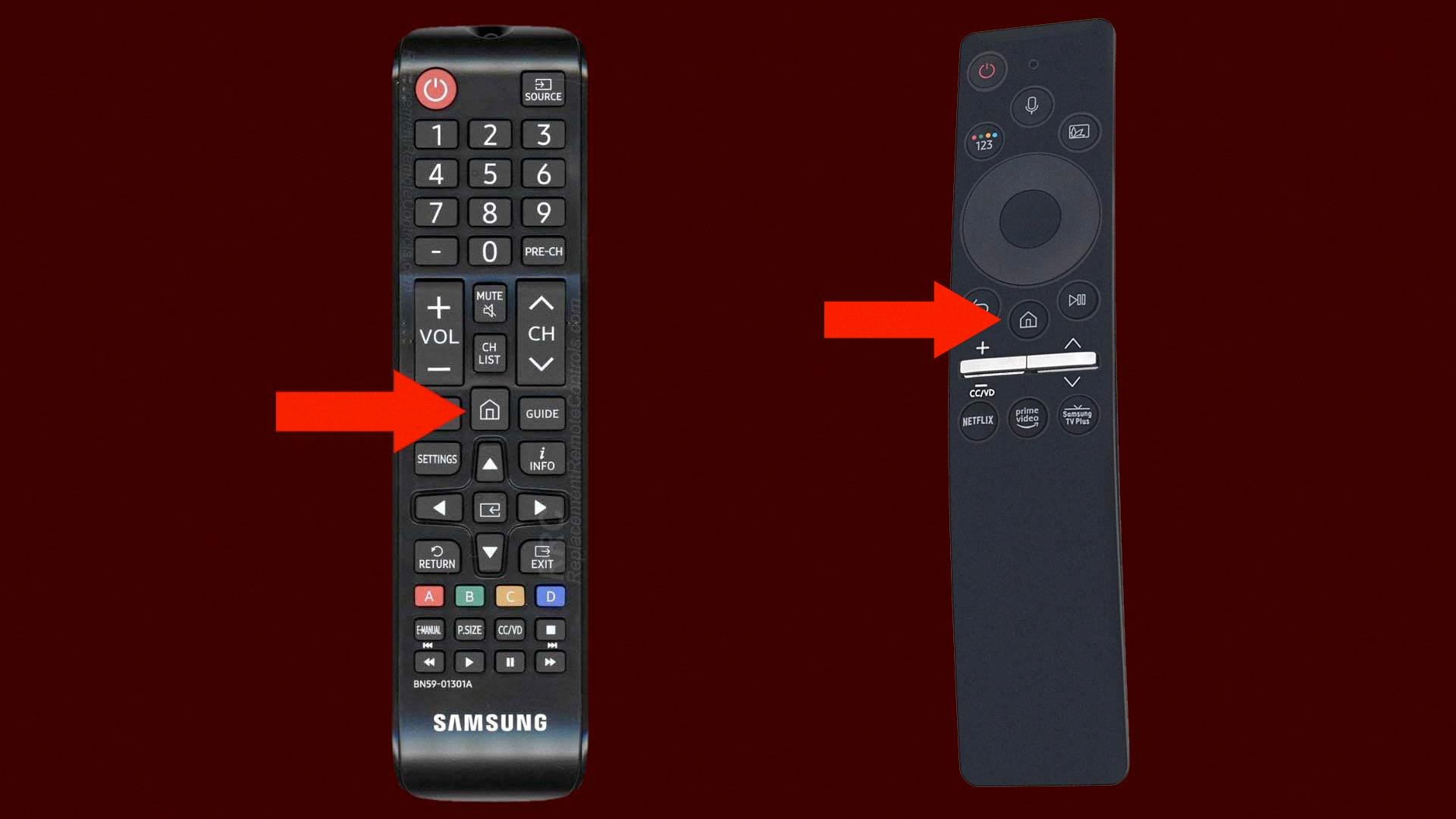 where is home button on samsung remote where is home button on samsung remote