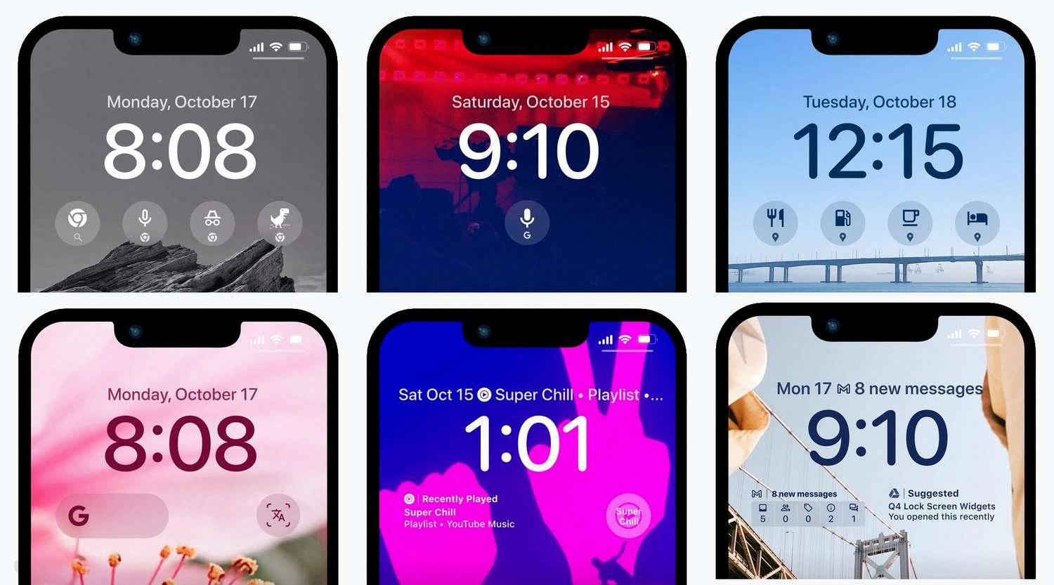 widgets on android lock screen