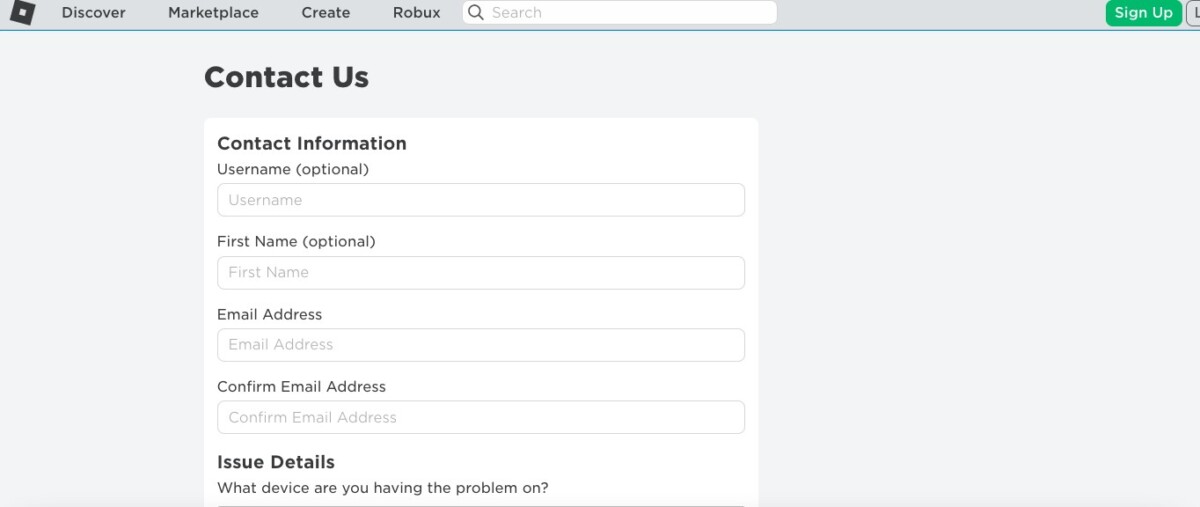 How Do Roblox Accounts Get Hacked? 4 Roblox Support “Contact Us” form to recover hacked account or report issues.
