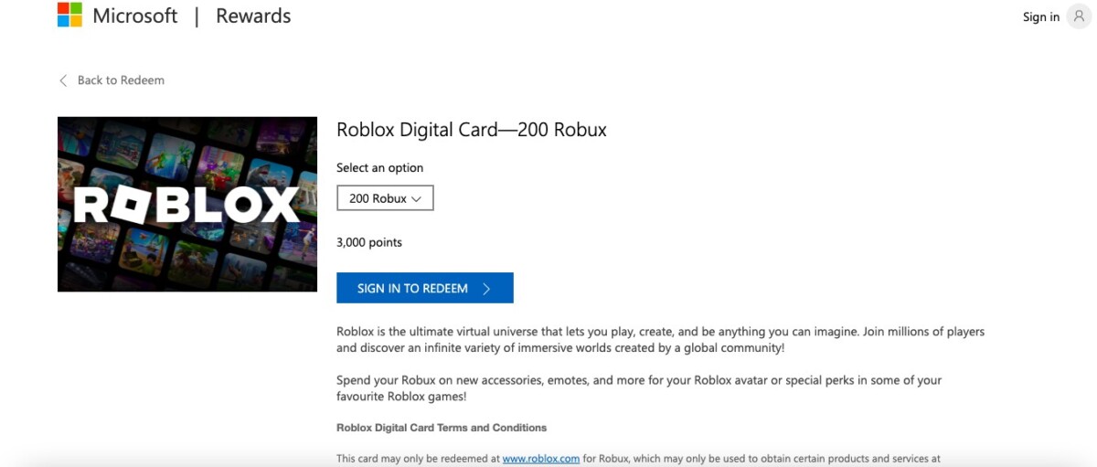 How Do Roblox Accounts Get Hacked? 2 Microsoft Rewards Roblox Digital Card 200 Robux redeem page, sign in to redeem.