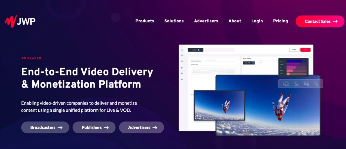 KVS Player Downloader Chrome 5 JW Player platform homepage—end-to-end video delivery and monetization solution for broadcasters and publishers.