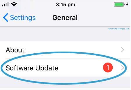 Check iPhone storage space before updating the Facebook app”
