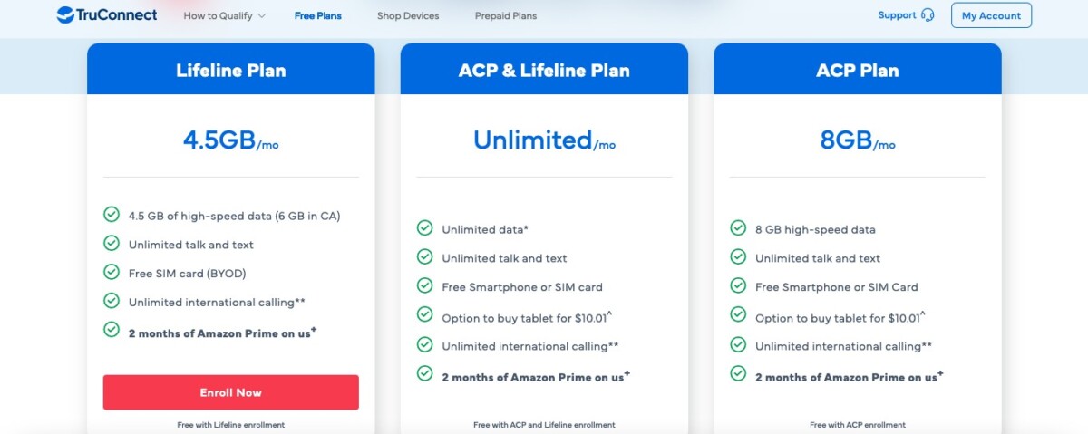 TruConnect coverage map—search U.S. network availability by address or location.