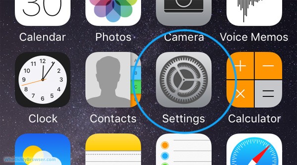 How To Logout Of Yahoo Mail On Phone 2 iPhone home screen with the Settings app highlighted