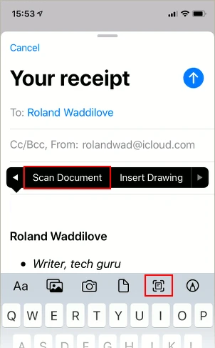 How To Scan On iPhone And Send To Email 1